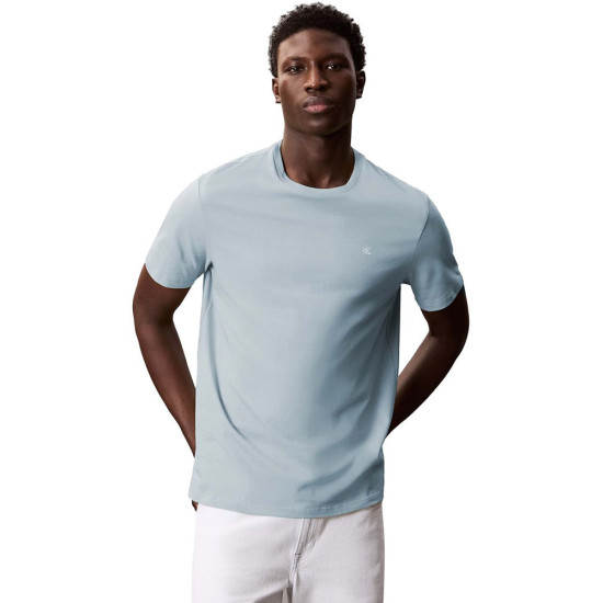 Calvin Klein Ανδρική κοντομάνικη μπλούζα Smooth Solid Crew Neck Logo T-Shirt